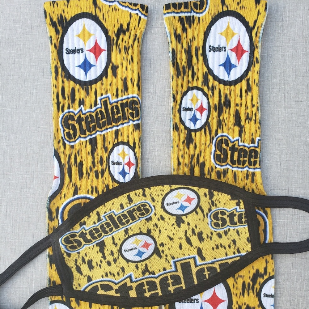 Custom STEELERS Fan Pack Mask & Socks